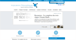 Desktop Screenshot of implications-philosophiques.org