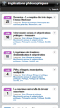 Mobile Screenshot of implications-philosophiques.org